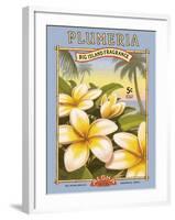 Plumeria-Kerne Erickson-Framed Art Print