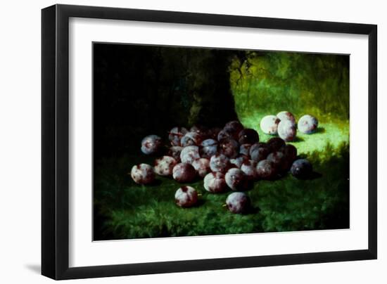 Plums, C.1870-Carducius Plantagenet Ream-Framed Giclee Print