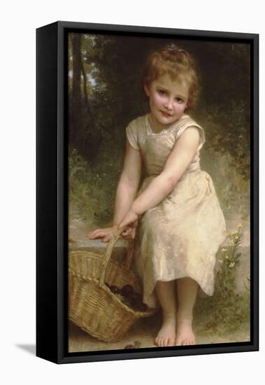 Plums-William Adolphe Bouguereau-Framed Stretched Canvas