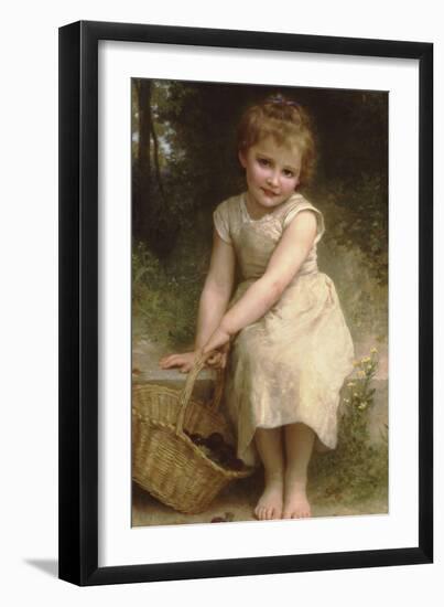 Plums-William Adolphe Bouguereau-Framed Art Print