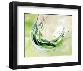 Plunge in-Lucy Cloud-Framed Art Print