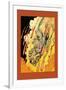 Plunging Down the Fire Fall-John R. Neill-Framed Art Print