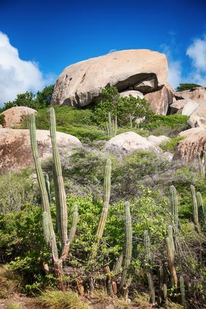 Ayo Rock Formation - Landmark on Aruba (Caribbean)