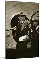 Plutarco Elias Calles Being Sent into Exile in the United States by Lazaro Cardenas, 9th April 1936-null-Mounted Giclee Print