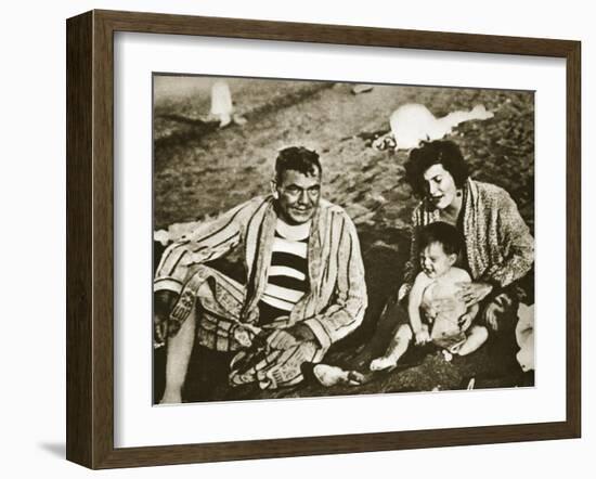 Plutarco Elias Calles with His Family-null-Framed Giclee Print