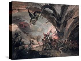 Pluto and a Harlequin in Hell-Giuseppe Bernardino Bison-Stretched Canvas