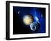 Pluto And Charon And Kuiper Belt-Detlev Van Ravenswaay-Framed Premium Photographic Print