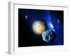 Pluto And Charon And Kuiper Belt-Detlev Van Ravenswaay-Framed Premium Photographic Print