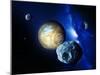 Pluto And Charon And Kuiper Belt-Detlev Van Ravenswaay-Mounted Premium Photographic Print