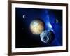 Pluto And Charon And Kuiper Belt-Detlev Van Ravenswaay-Framed Photographic Print