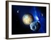 Pluto And Charon And Kuiper Belt-Detlev Van Ravenswaay-Framed Photographic Print