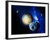 Pluto And Charon And Kuiper Belt-Detlev Van Ravenswaay-Framed Photographic Print