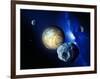 Pluto And Charon And Kuiper Belt-Detlev Van Ravenswaay-Framed Photographic Print