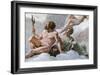 Pluto, god of the Underworld, and his wife, Prosperine Detail of The council of the Gods-Giovanni Lanfranco-Framed Giclee Print