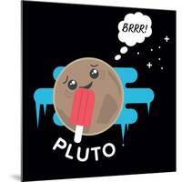 Pluto red ice-IFLScience-Mounted Poster