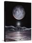 Pluto Seen From Charon, Artwork-Richard Bizley-Stretched Canvas