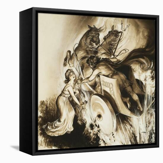 Pluto Seizes Persephone-Frank Marsden Lea-Framed Stretched Canvas