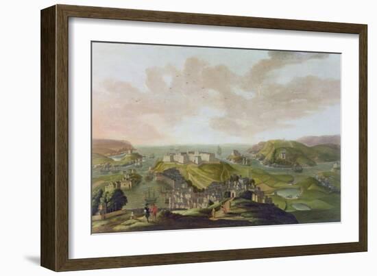 Plymouth, 1673-Hendrick Danckerts-Framed Giclee Print