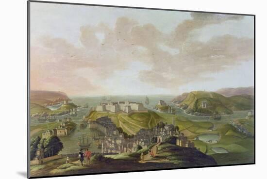 Plymouth, 1673-Hendrick Danckerts-Mounted Giclee Print