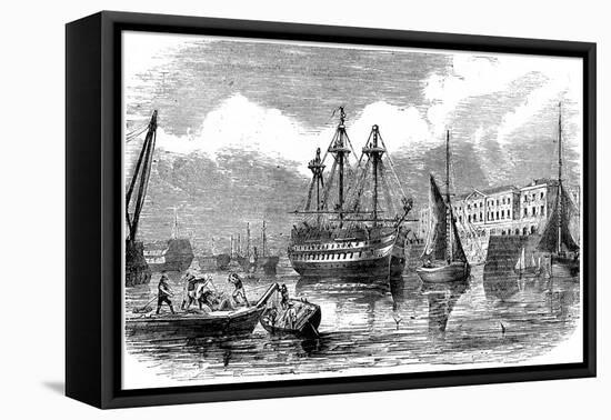 Plymouth, 19th Century-null-Framed Stretched Canvas