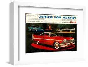 Plymouth - Ahead for Keeps!-null-Framed Art Print