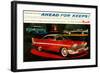 Plymouth - Ahead for Keeps!-null-Framed Art Print