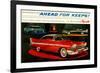 Plymouth - Ahead for Keeps!-null-Framed Art Print