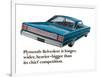 Plymouth Belvedere is Longer…-null-Framed Art Print