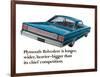 Plymouth Belvedere is Longer…-null-Framed Art Print