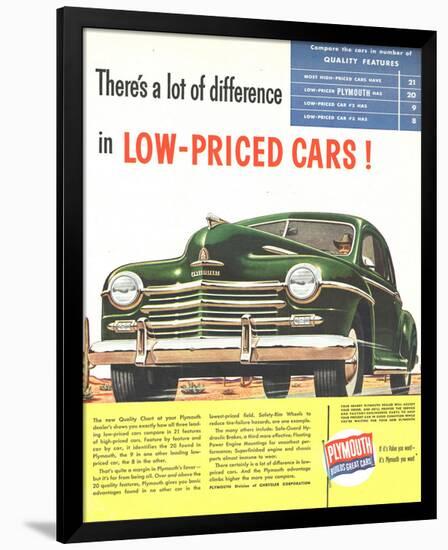 Plymouth Builds Great Cars-null-Framed Premium Giclee Print