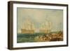 Plymouth Harbour: Towing In-J. M. W. Turner-Framed Giclee Print