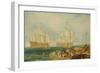 Plymouth Harbour: Towing In-J. M. W. Turner-Framed Giclee Print