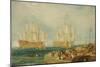 Plymouth Harbour: Towing In-J. M. W. Turner-Mounted Giclee Print