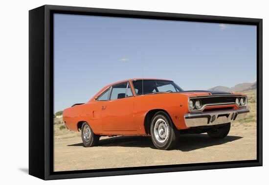 Plymouth Hemi Roadrunner 1970-Simon Clay-Framed Stretched Canvas