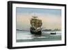 Plymouth, Massachusetts, Representation of the 1621 Mayflower Landing-Lantern Press-Framed Art Print