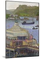 Plymouth Pier from the Hoe, 1923 (Oil on Canvas)-Charles Ginner-Mounted Giclee Print