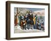 Plymouth Rock, 1620-Currier & Ives-Framed Giclee Print