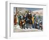 Plymouth Rock, 1620-Currier & Ives-Framed Giclee Print