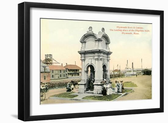 Plymouth Rock and Canopy-null-Framed Art Print