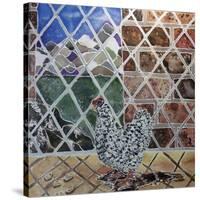 Plymouth Rock Barred-Lauren Moss-Stretched Canvas