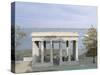 Plymouth Rock, Where the Mayflower Pilgrims Landed, Plymouth, New England, USA-Fraser Hall-Stretched Canvas