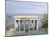 Plymouth Rock, Where the Mayflower Pilgrims Landed, Plymouth, New England, USA-Fraser Hall-Mounted Photographic Print