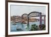 Plymouth, Royal Albert Bridge, Saltash-Alfred Robert Quinton-Framed Giclee Print