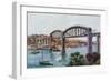 Plymouth, Royal Albert Bridge, Saltash-Alfred Robert Quinton-Framed Premium Giclee Print