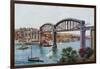 Plymouth, Royal Albert Bridge, Saltash-Alfred Robert Quinton-Framed Giclee Print