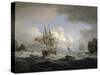 Plymouth Sound, 1829-Thomas Luny-Stretched Canvas