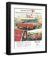 Plymouth Sport Fury Convertible-null-Framed Art Print