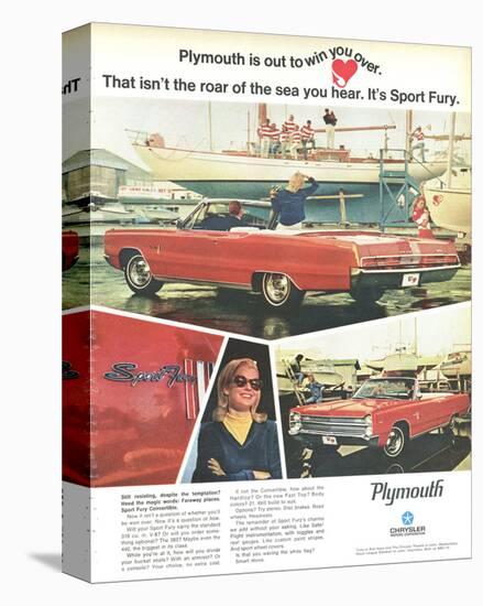 Plymouth Sport Fury Convertible-null-Stretched Canvas