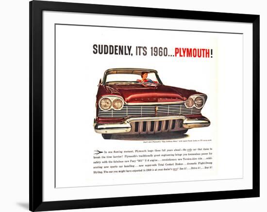 Plymouth - Suddenly It's 1960-null-Framed Art Print