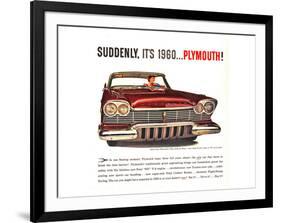 Plymouth - Suddenly It's 1960-null-Framed Art Print